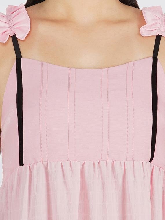 women's tiered dress solid dress - 17983999 - Standard Image - 3