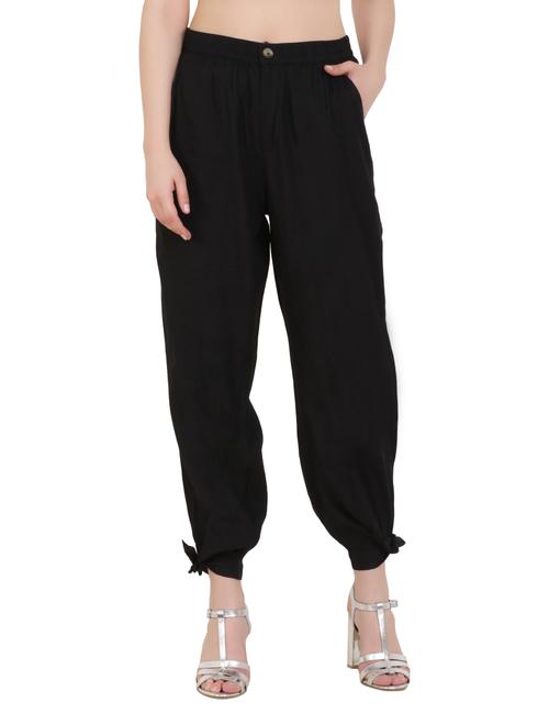 stylish black trousers in black with  - 17986882 - Very Small Image - 1