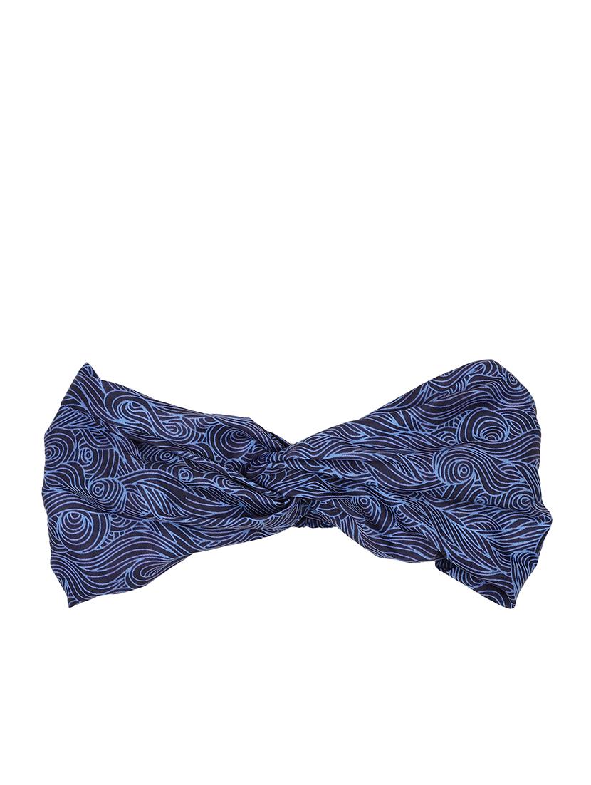 blue printed viscose headband and scrunchy combo pack - 17987259 - Standard Image - 2