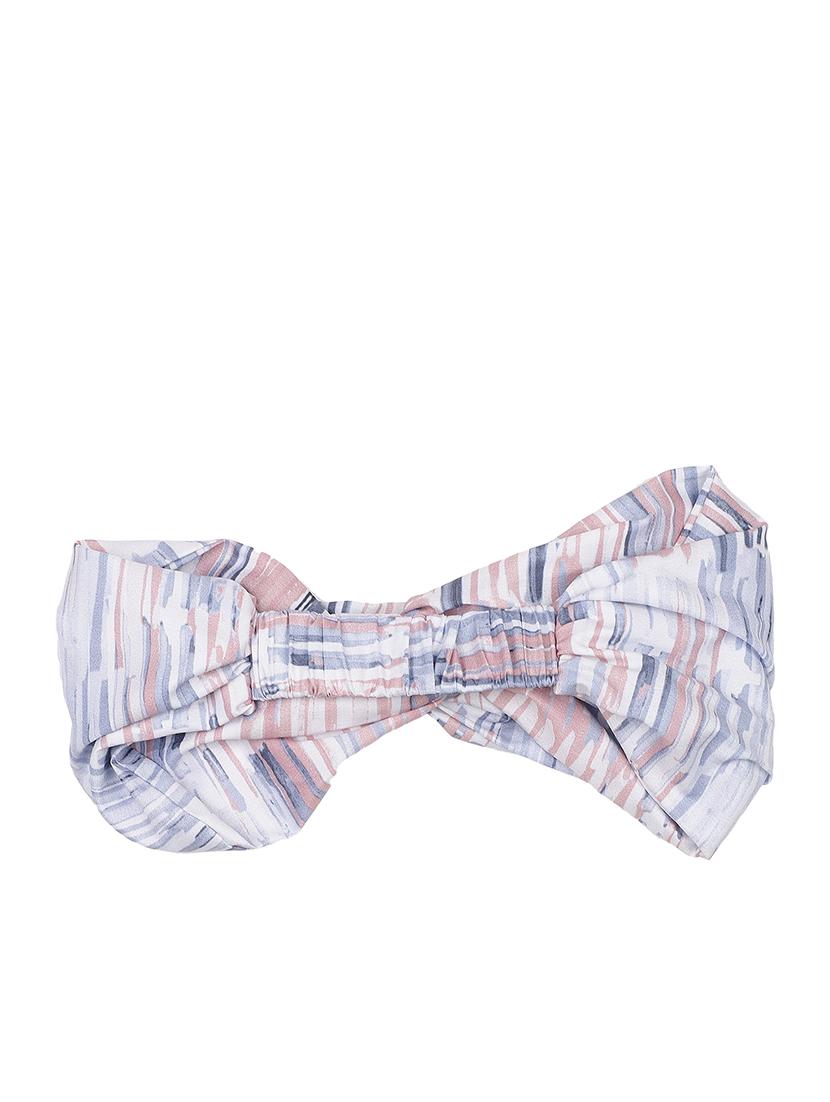 pink color printed viscose headband and scrunchy combo pack - 17987262 - Zoom Image - 3