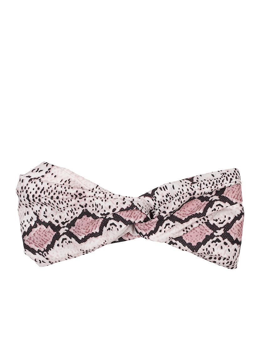 off white printed viscose headband and scrunchy combo pack - 17987268 - Zoom Image - 2