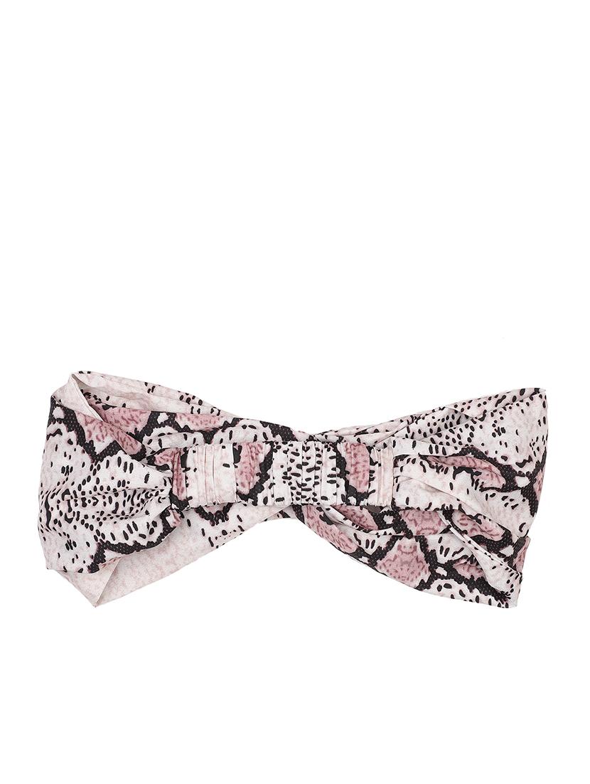 off white printed viscose headband and scrunchy combo pack - 17987268 - Zoom Image - 3