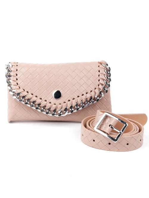 beige solid regular sling bag - 17990737 - Very Small Image - 1