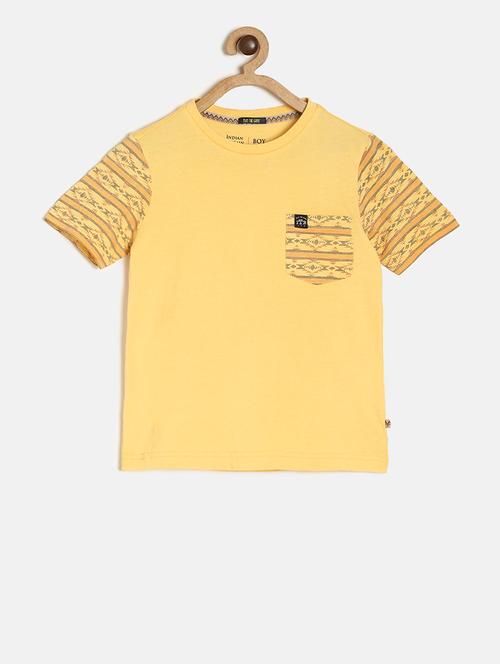 yellow printed t-shirt - 17996154 - Very Small Image - 1