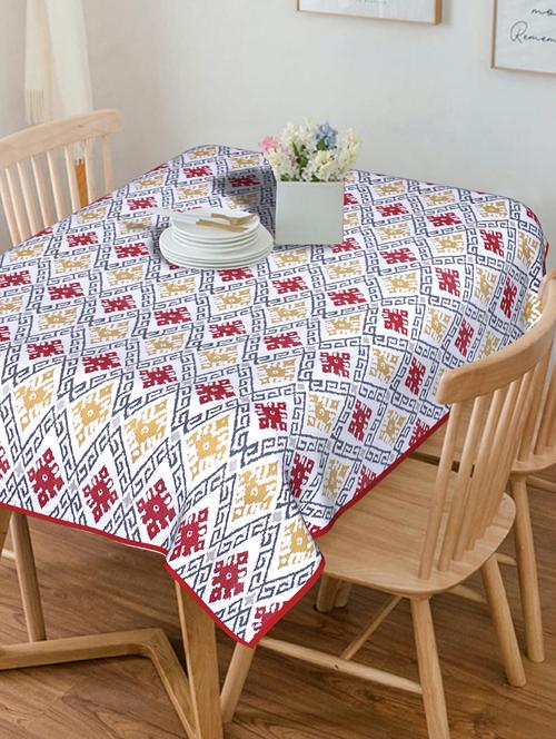 indhome life heavy thick cotton canvas 200 tc printed 6 seater table cloth cover (60 inch * 90 inch) - 17997941 - Very Small Image - 1