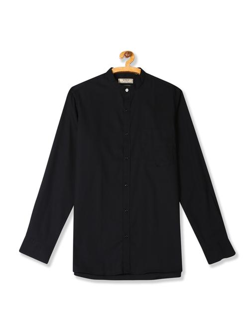 black solid formal shirt - 17998864 - Very Small Image - 1