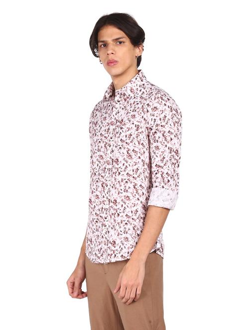 brown printed casual shirt - 17999096 - Very Small Image - 1