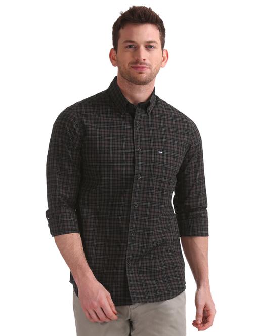 black checkered casual shirt - 17999162 - Very Small Image - 1