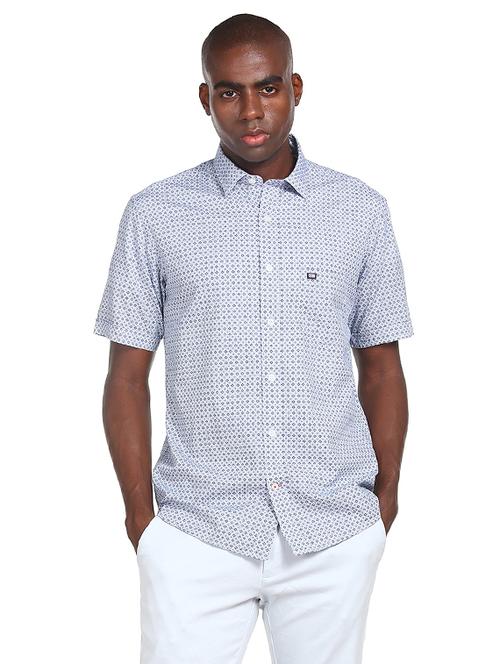 white printed casual shirt - 17999216 - Very Small Image - 1