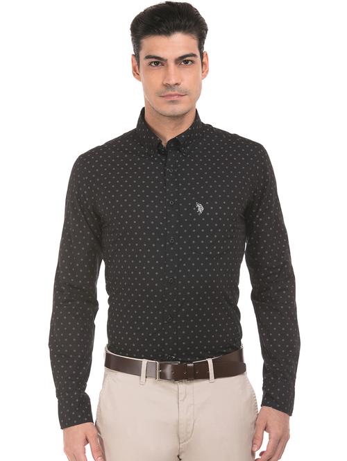 black printed casual shirt - 17999310 - Very Small Image - 1