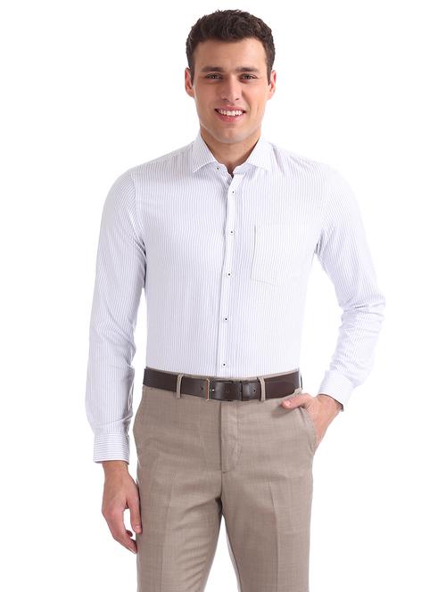 white striped formal shirt - 17999469 - Very Small Image - 1