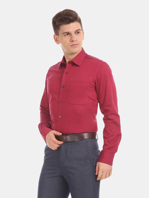 red solid formal shirt - 17999487 - Very Small Image - 1