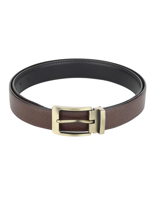 brown leatherette belt - 18000070 - Very Small Image - 1