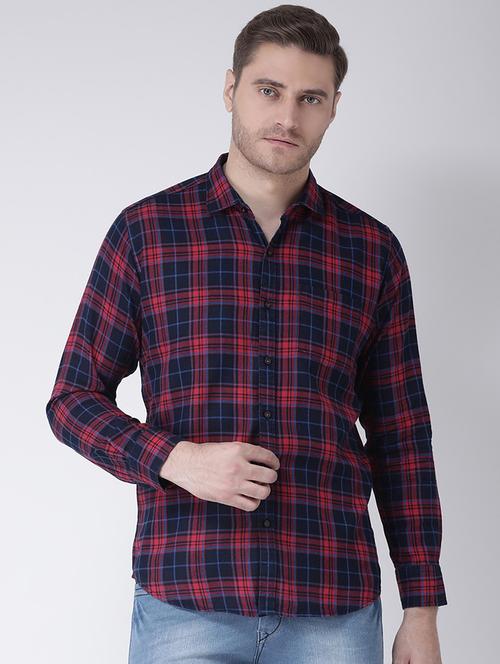 red checkered casual shirt - 18000767 - Very Small Image - 1
