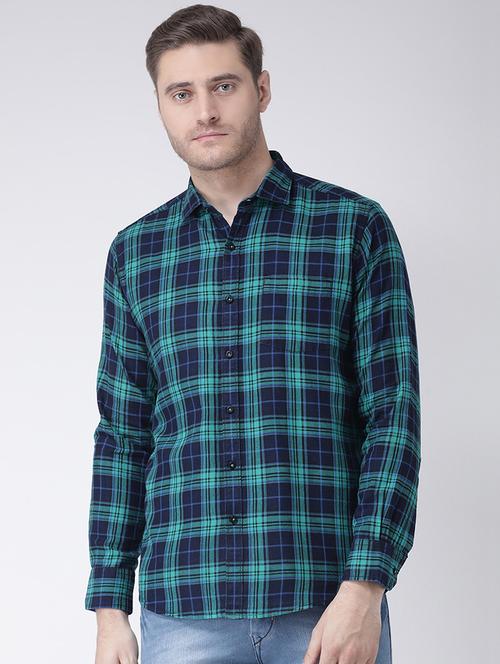 green checkered casual shirt - 18000768 - Very Small Image - 1