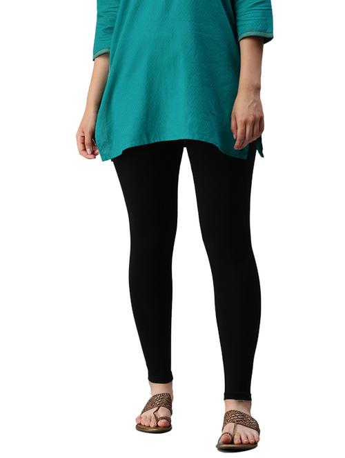 black solid legging - 18000771 - Very Small Image - 1