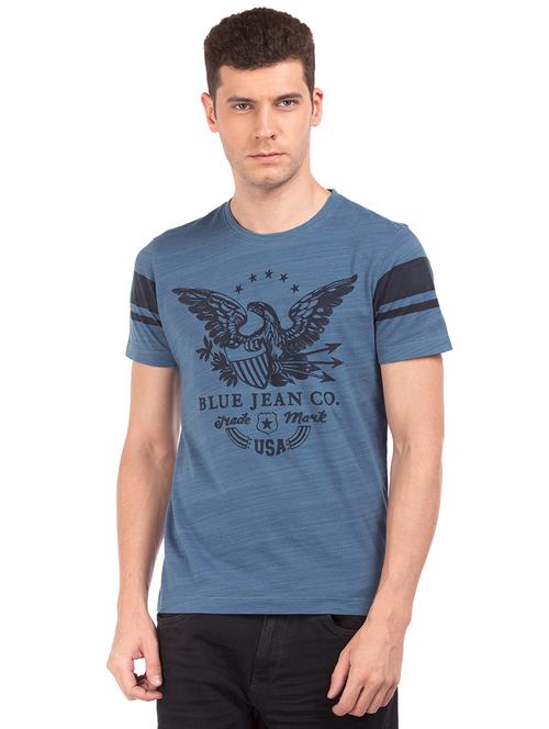 blue printed t-shirt - 18001003 - Very Small Image - 1