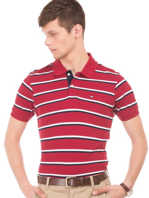 red striped polo t-shirt - 18001079 - Very Small Image - 1