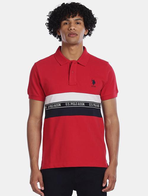 red striped polo t-shirt - 18001631 - Very Small Image - 1