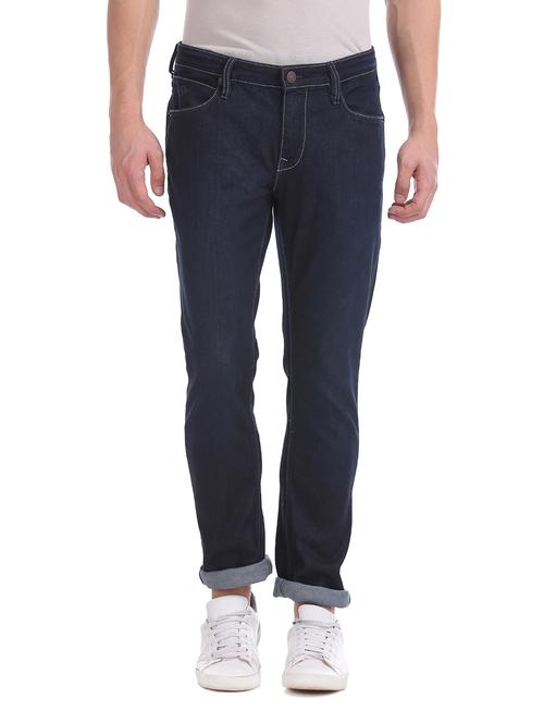 blue light washed denim jeans - 18004264 - Very Small Image - 1