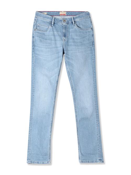 blue light washed denim jeans - 18004272 - Very Small Image - 1