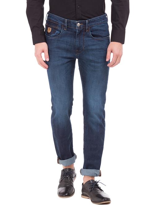 blue light washed denim jeans  - 18004372 - Very Small Image - 1