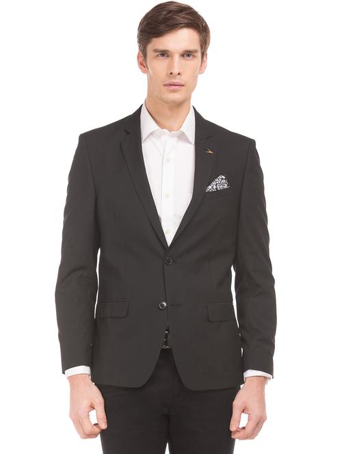 black solid formal blazer - 18004818 - Very Small Image - 1