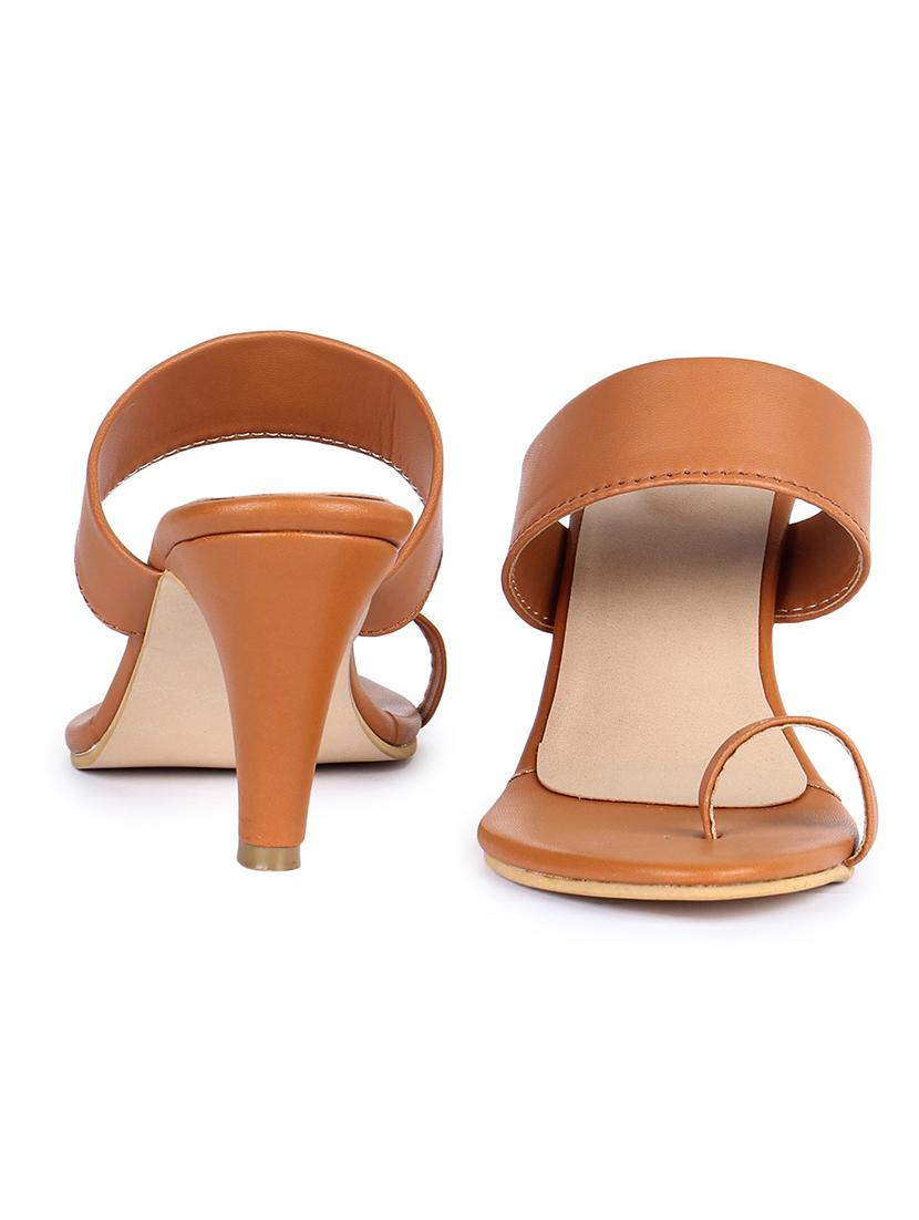 tan one toe sandal - 18005338 - Standard Image - 3