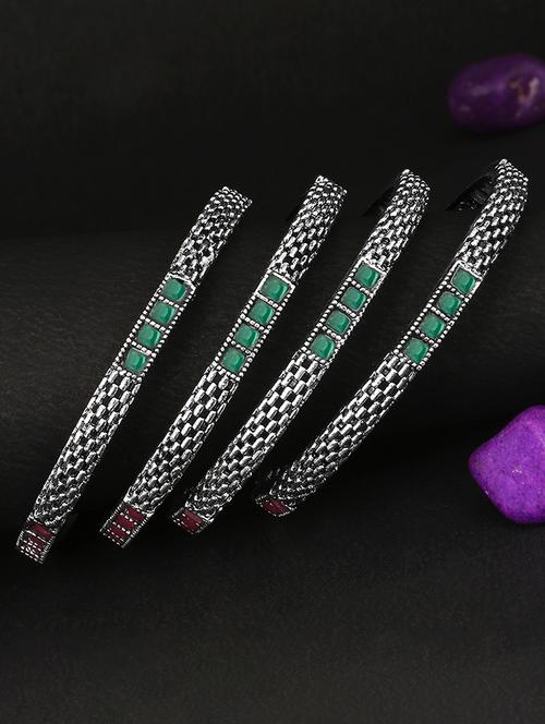 silver brass bangle - 18005632 - Very Small Image - 1