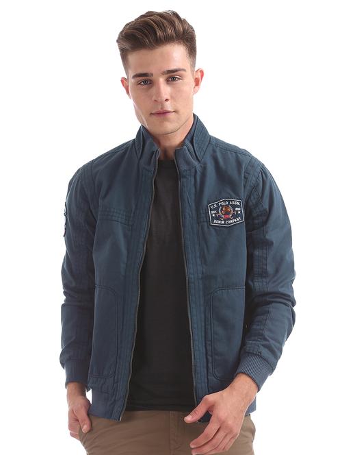teal solid bomber jacket - 18008989 - Very Small Image - 1
