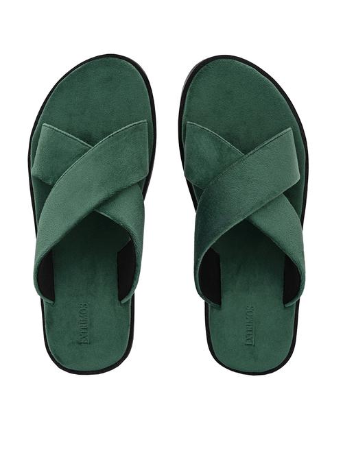 green velvet slip on slippers - 18009292 - Very Small Image - 1