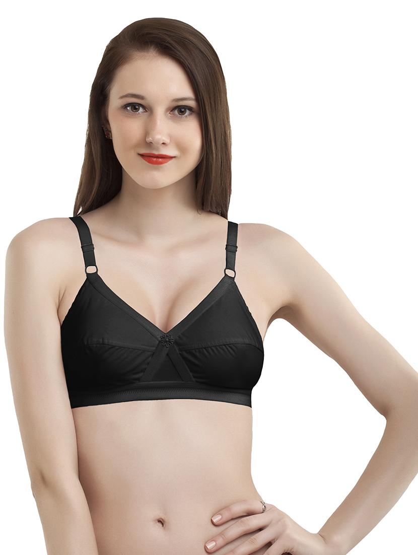set of 2 solid regular bra - 18009694 - Zoom Image - 3