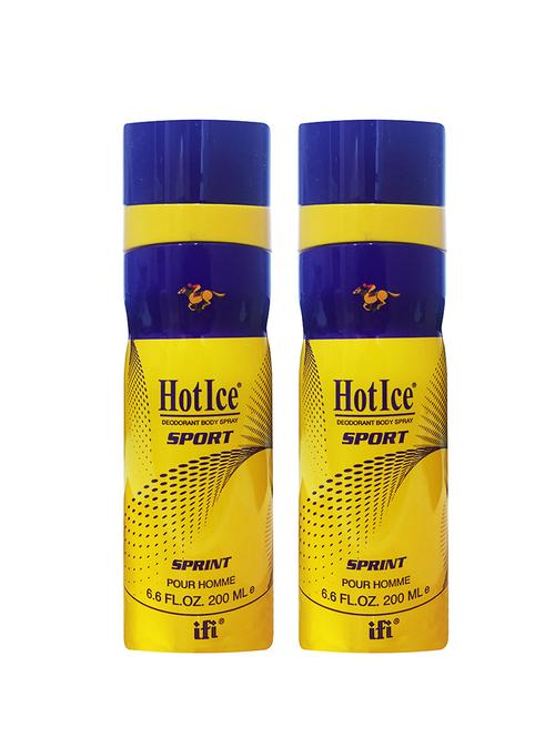 hot ice sprint pour homme deodorant perfume, 200ml pack of 2 - 18010457 - Very Small Image - 1