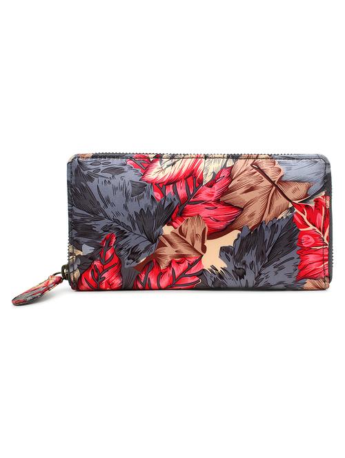 red satin printed purse - 18012765 - Very Small Image - 1