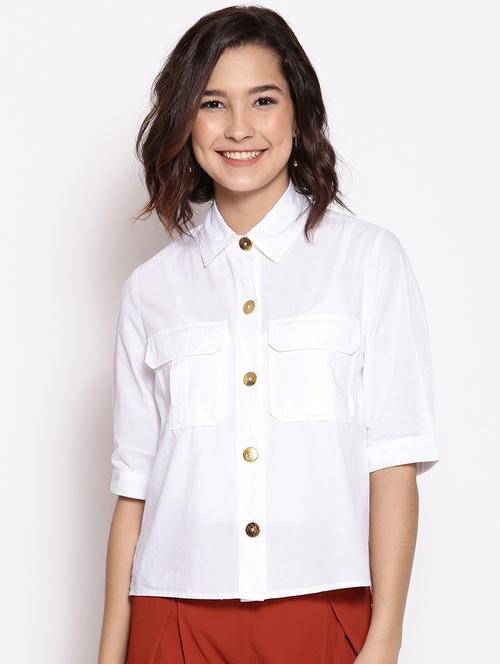 pocket patch solid shirt - 18013264 - Very Small Image - 1
