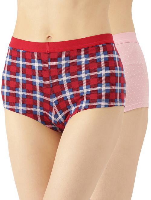 set of 2 printed boy shorts panty - 18014597 - Very Small Image - 1