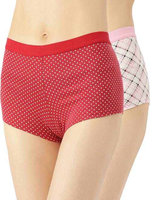set of 2 printed boy shorts panty - 18014599 - Very Small Image - 1