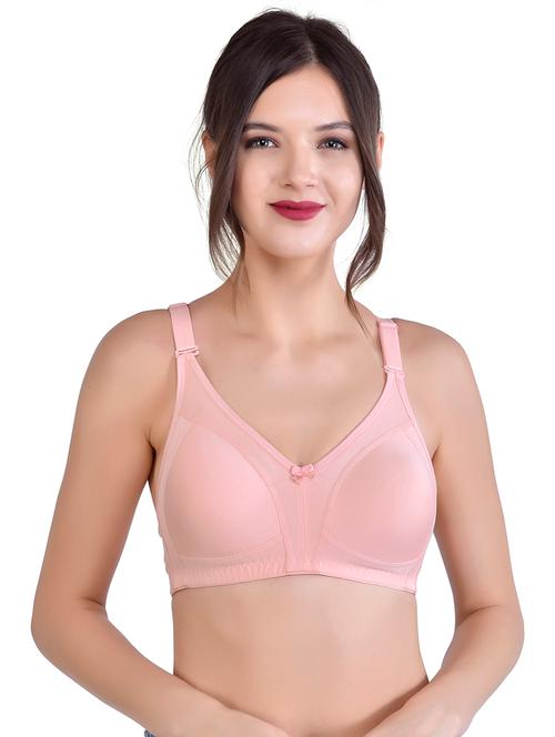 peach solid minimizer bra - 18014841 - Very Small Image - 1