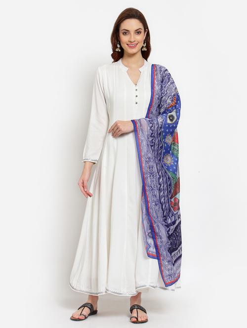 solid kurta dupatta set - 18015592 - Very Small Image - 1