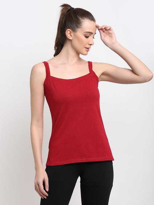 maroon cotton camisole - 18016278 - Very Small Image - 1