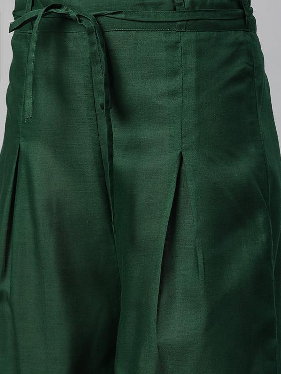 green cotton suit set - 18018920 - Zoom Image - 4