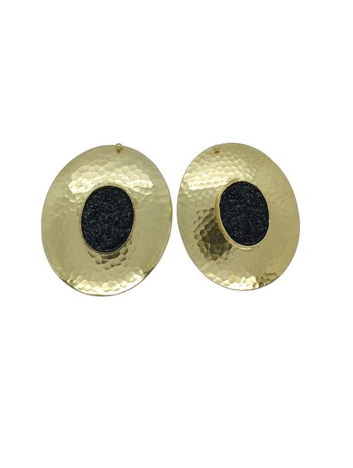 black enamel essence studs earring - 18019435 - Very Small Image - 1