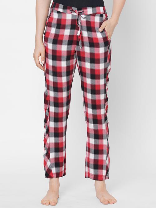 mid rise checkered  pajama - 18019806 - Very Small Image - 1