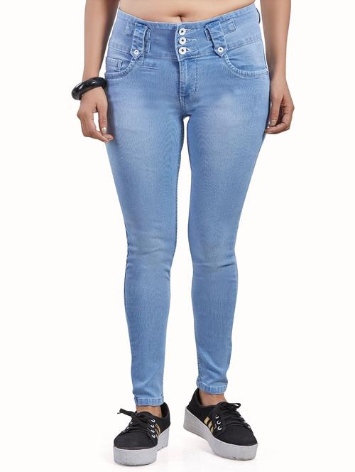 mid rise stone washed jeans  - 18020420 - Very Small Image - 1