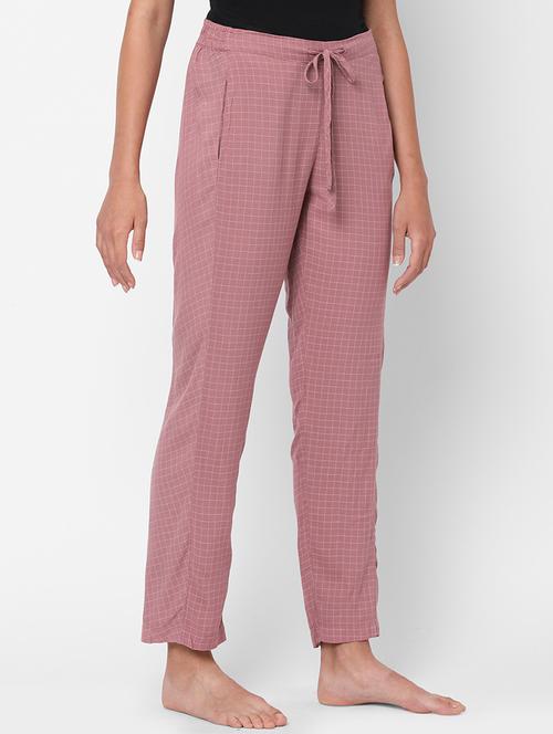 mid rise checkered pajama - 18020452 - Very Small Image - 1