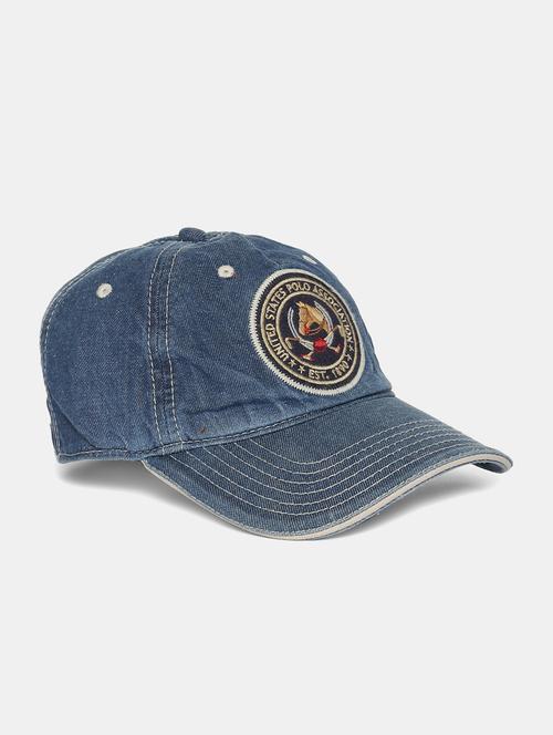 embroidered denim baseball cap - 18020528 - Very Small Image - 1