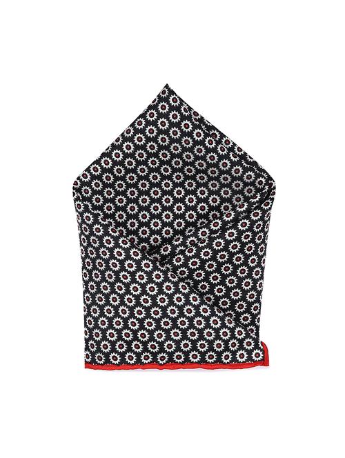 black polyester pocketsquare - 18020581 - Very Small Image - 1