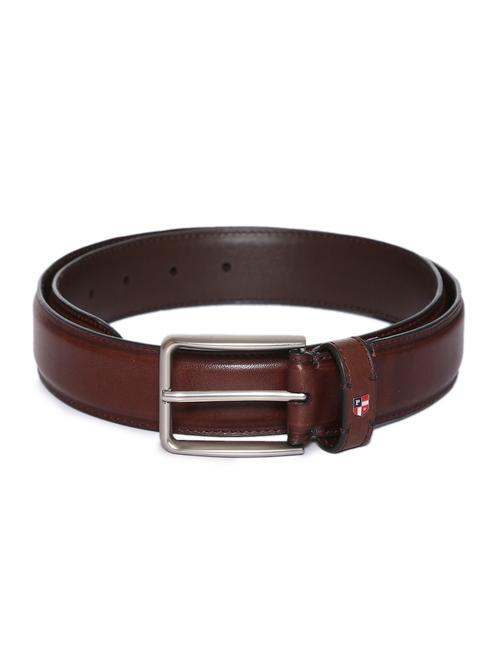 dark brown leather belt - 18022155 - Very Small Image - 1