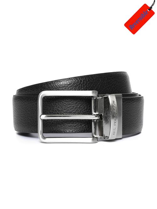 black and brown leather belt - 18022159 - Very Small Image - 1