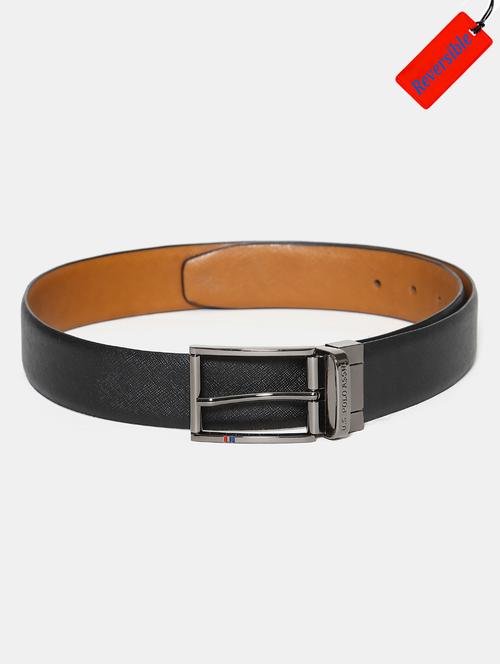 tan and black leather belt - 18022182 - Very Small Image - 1